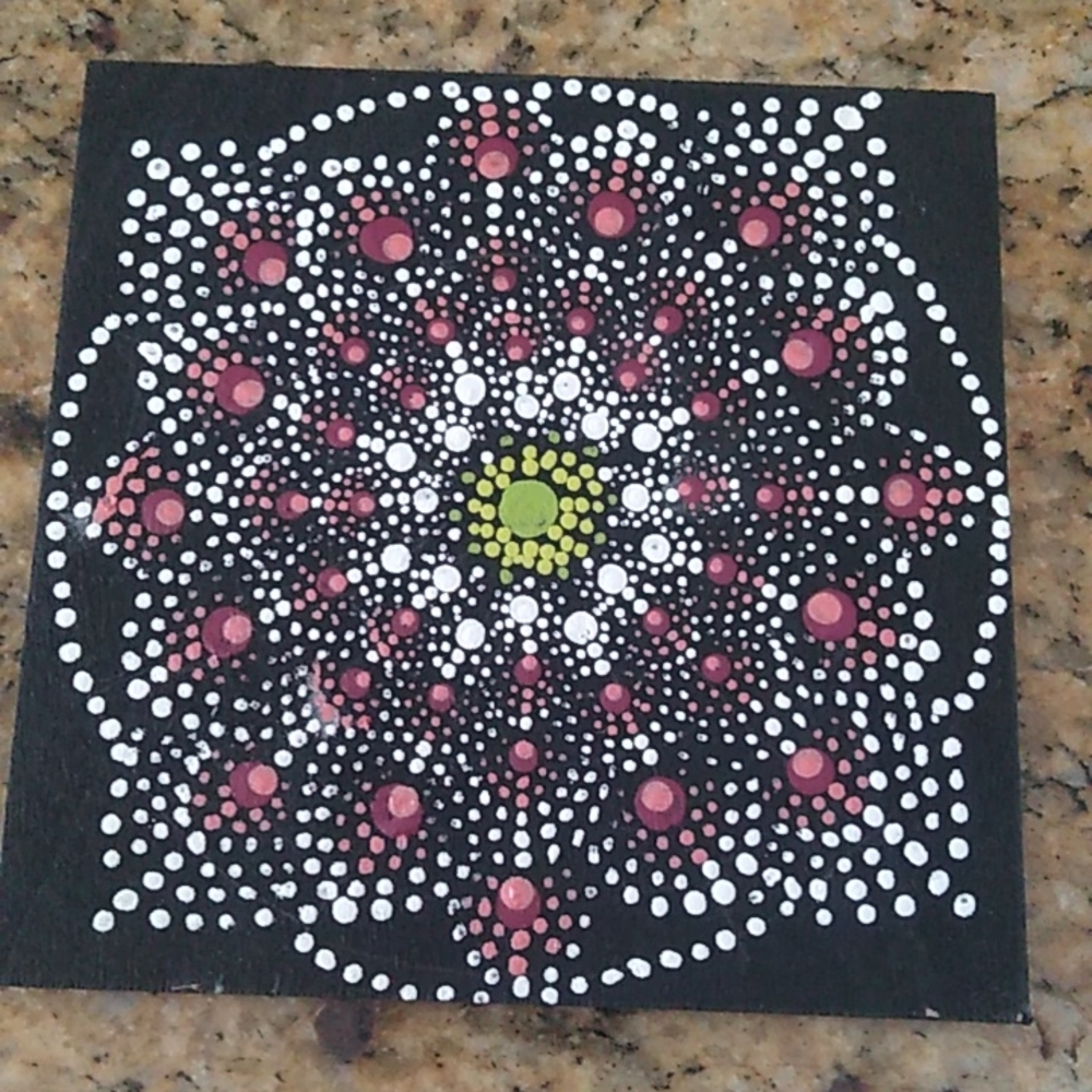 Hand Painted Mandala